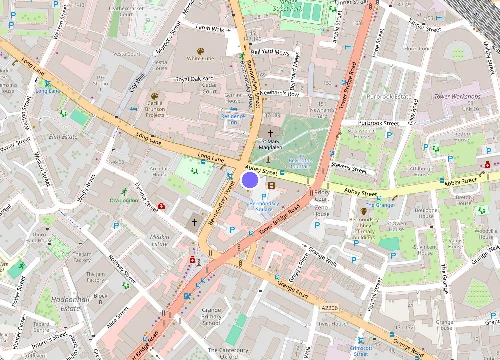 Map: Bermondsey Square Hotel - A Bespoke Hotel